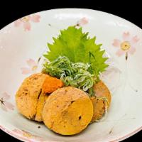 Ankimo · Monkfish,White Radish, Shiso Leaf,House Special Sauces