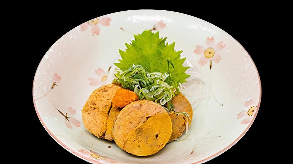 Ankimo · Monkfish,White Radish, Shiso Leaf,House Special Sauces