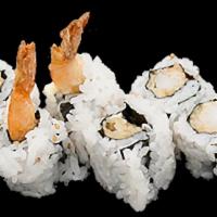 Ebi Tempura Roll · Shrimp Tempura, Mayo, Unagi Sauce, Sushi Rice, Seaweed Sheet.