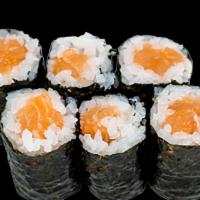 Salmon Maki · Salmon, Sushi Rice, Seaweed Sheet.