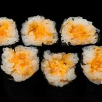 Spicy Hamachi Maki · Spicy Yellowtail, Sushi Rice, Seaweed Sheet.