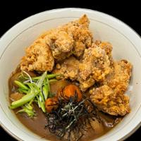 Chicken Karaage Curry · Popcorn Chicken,Potato,Carrot,Dry Seaweed,Curry Sauce,Green Onion