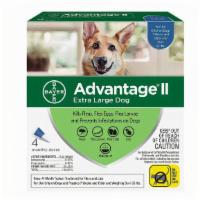 Advantage II Flea Treatment for Dogs over 55lbs · Dog. 4 ct.

Product Description

Help protect your gentle giant from parasitic pests and the...