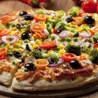 Vegetarian Pizza · Customer's choice of add-ons exclusive vegetarian pizza.