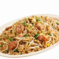 Chicken Fried Rice · Fried Rice with Chicken, vegetables and eggs.