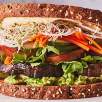 Veggie Sandwich (Sandwich Only) · Mayo, avocado, sprouts, lettuce, tomato, mushrooms, Jack cheese.