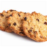 Oatmeal Raisin · Fresh baked oatmeal cookie dough with sweet raisins. A classic!
