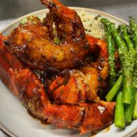 Twice Cooked Maine Lobster · Our signature twice cooked main lobster. 1.5 pound Maine lobster in the shell, partially cra...
