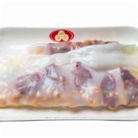 BBQ Pork And Dry Shrimp Rice Noodle Roll 叉烧虾米肠粉 · 