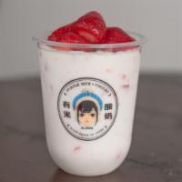 Strawberry Yogurt / 草莓肉肉酸奶 · Tart sometimes sweet fermented milk.