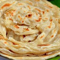 Paratha · Dairy free. Nut free. Vegan. Vegetarian. Layered flatten Indian bread.