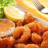 Shrimp Pop Appetizer · 4 skewers (8 pieces) of Shrimp breaded and deep fried to perfection.