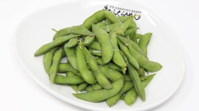 Edamame · Green soybeans.
