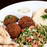 Meza Appetizer Plate · Your choice of any three appetizers served with pita.