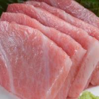 Hon Maguro O-Toro Sashimi  · 5pc bluefin tuna super fatty under belly cuts