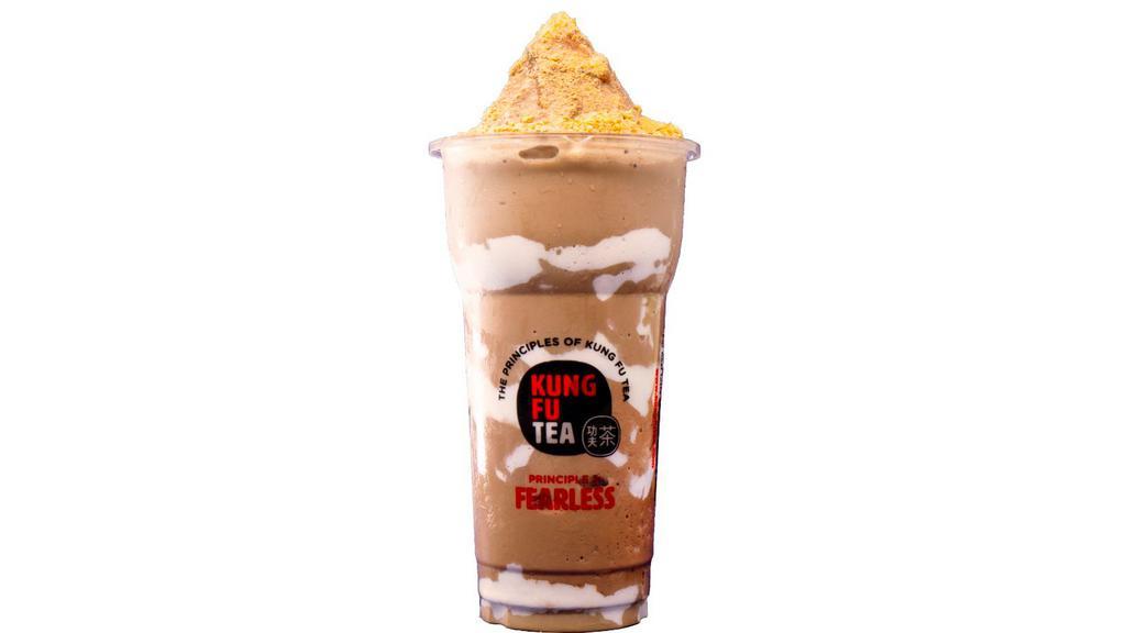 S'More Slush · Hershey's chocolate blended with ice, gooey marshmallow, and graham crackers.