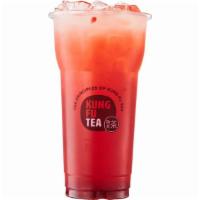Strawberry Lemonade · Sweet strawberry & tart lemonade. A classic fan-favorite. Caffeine free.