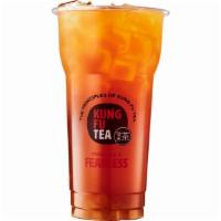 Peach Oolong Tea · Refreshing peach & golden oolong tea. Sweet & refreshing.