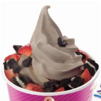 Cookies N'Cream Frozen Yogurt · Regular Cup: approximately 12 ounces.  Non Fat Yogurt. Kosher