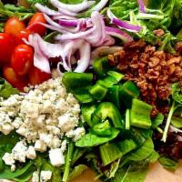 The Larry Salad  · **Ranch Dressing: Has Egg, Dairy, Keto, Gluten Free** 
Organic mixed greens, cherry tomatoes...