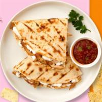 Qrazy Quesadilla · Your choice of protein wrapped with cheese in a grilled tortilla