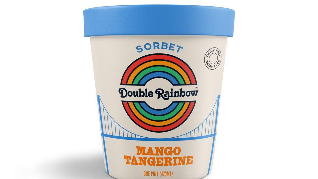 Mango Tangerine Sorbet · Perfectly sweet mangos and tangy tangerines are blended together to create one of Double Rainbow's most exciting sorbet flavors. A must-try! By the pint.