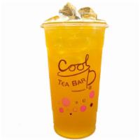 Passion Fruit Green Tea · Classic, fragrant green tea with a tangy passion fruit flavor.