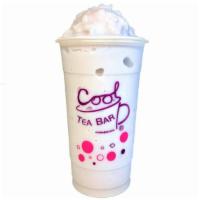 Taro Smoothie · Caffeine-free drink made with authentic freeze-dried taro. Smooth and creamy.