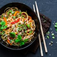 Veggie Thukpa · Tibetan noodle soup mixed with spices.