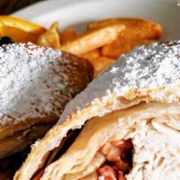 Monte Cristo · Allow extra time. Our nod to this famous sandwich includes turkey, black forest ham. Bacon, ...