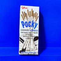 Pocky - Cookies & Cream · Cookies & Cream Covered Biscuit Sticks.