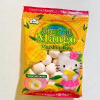 Hello Kitty Marshmallow Mango · Tropical Mango Marshmallow, Mango jelly inside.