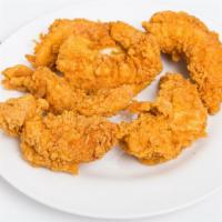 Sweet BBQ Fried Chicken Tenders · Exquisite chicken tenders made with all white chicken meat dipped in sweet BBQ sauce.