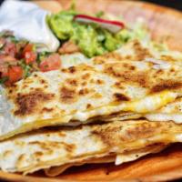 Quesadilla · Blended Cheese Quesadilla on a 12