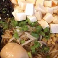 Vegetable Ramen  (Veggie Broth) · Tofu, sprouts, green onion, kikurage mushroom, corn.