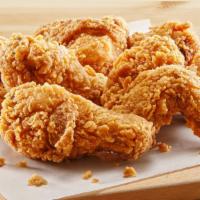  Crispy Chicken Mix (12pc) · It includes three fresh crispy chicken breasts, three legs, three wings, & three thighs.