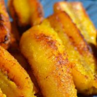 Fried Plantains · Fried Plantain served with Sour Cream