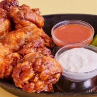 BBQ Wings · Classic Bone-In Chicken Wings, Smothered in our delicious BBQ sauce.