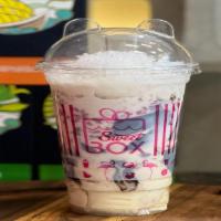 Icy Grass Jelly Tofu - Tau Hu Suong Sao  · Grass Jelly, Crystal Boba, Chestnut Boba, Chia Seed