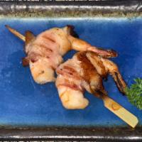 B8. Grilled Bacon Shrimp (2) · 