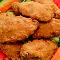 Deep Fried Chicken Wings (8) · Canh ga chien.