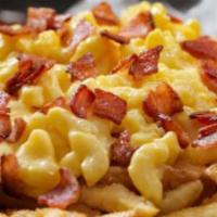 Bacon Cheese Fries · Fries topped with bacon and cheese.