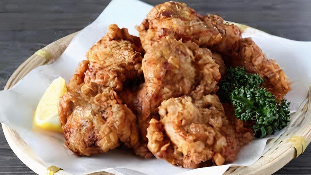 Chicken Karaage · Japanese style house special batter fried chicken.
