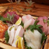 A. Sashimi · (18 pcs chef's choice of fresh of the day, comes with two bowls of rice).