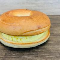 Bagel & Egg · Bagel with scrambled egg and butter.