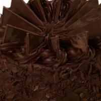 *Chocolate Decadence · Chocolate cake with truffle filling, iced with chocolate fudge (We can only write a message ...