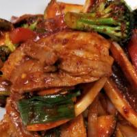 15. Oh-Samgyeopsal · Squid and Pork-Belly Meat with Vegetables.