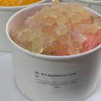 Strawberry Shaved Snow Ice · please pick 2 topping