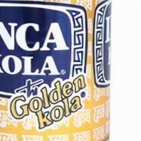 Inka Cola · 12 FL oz can of Golden Soda. (INKA COLA)