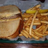 Patty Melt · One and a half- 1/3 lb. beef patties, grilled onions, & American cheese, on sliced light rye...